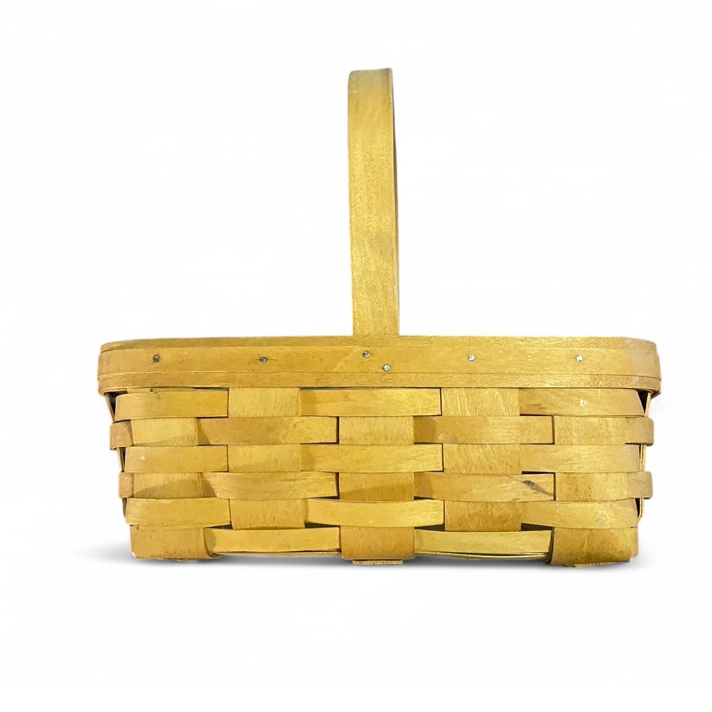 Longaberger 1998 Handwoven Square Handled Basket